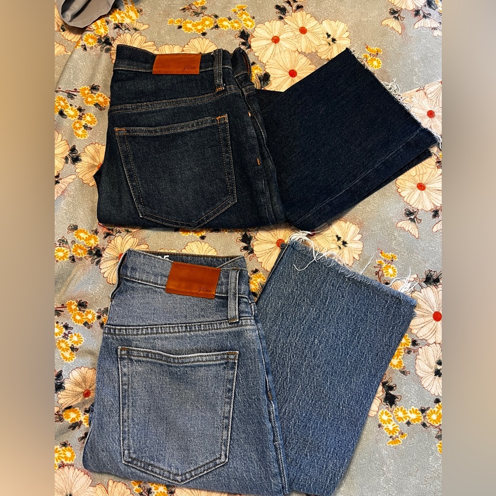 Jcrew TWO pairs of Demi Boot Crop Jeans